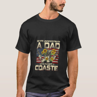 Trots Coastie Dad USA Militaire Veteran Coast Guar T-shirt