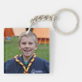 Trots Cool Scout Moeder foto Sleutelhanger (Achterkant)
