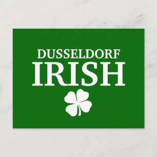Trots Custom Düsseldorf Irish City T-shirt Briefkaart