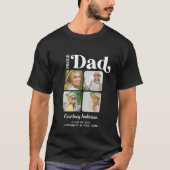 Trots DAD Retro Modern Custom 4 Foto Afstuderen T-shirt (Voorkant)