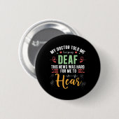 Trots dat ik handgebarentaal hoor ronde button 5,7 cm (Voorkant /achterkant)