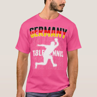 Trots Duitsland Tafeltennis liefhebbers Jersey - D T-shirt