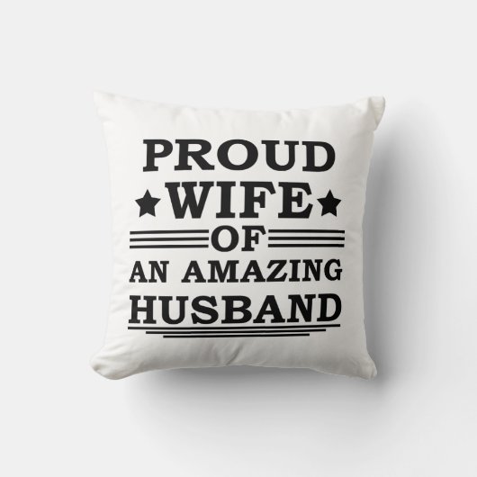 trots echtgenote van een geweldige echtgenoot kussen (Voorkant)