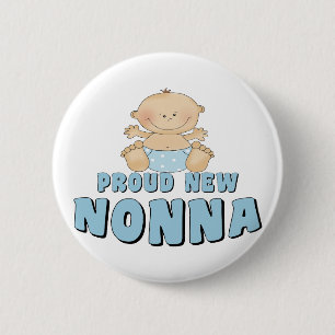 TROTS EEN NIEUWE Nonna T-Shirt Ronde Button 5,7 Cm