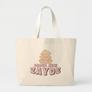 TROTS EEN NIEUWE Zayde-meisje Grote Tote Bag