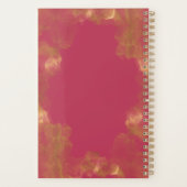 Trots Elegant Goud Roze Magenta Trouwcadeau Planner (Achterkant)