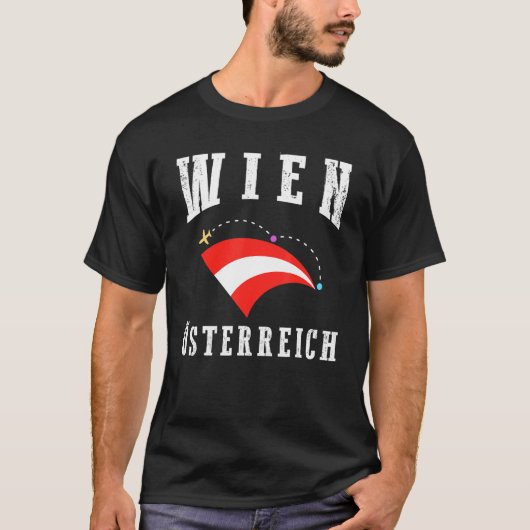 Trots en erfgoed Wenen Oostenrijk Vlag Wien Oste T-shirt (Voorkant)