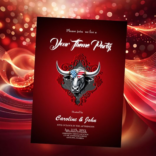 Trots en kracht, een Amerikaanse stier Kaart