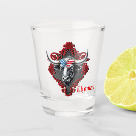 Trots en kracht, een Amerikaanse stier Shot Glas