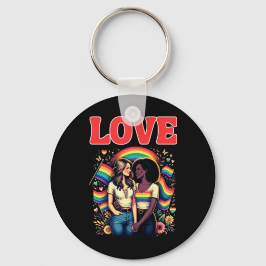 Trots en liefde Sticker Sleutelhanger (Voorkant)