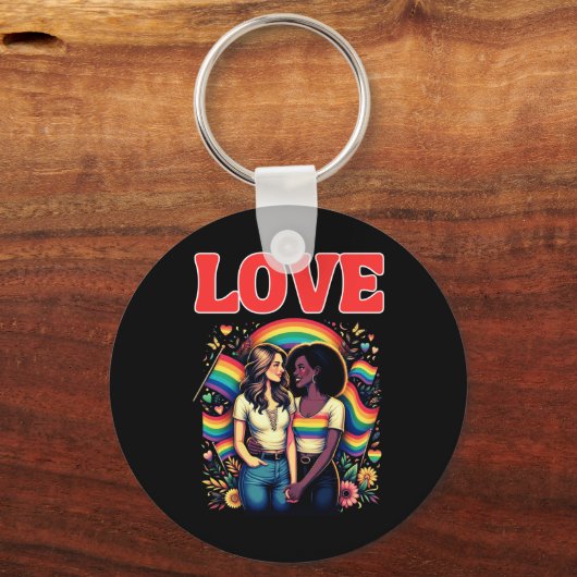 Trots en liefde Sticker Sleutelhanger (Voorkant)