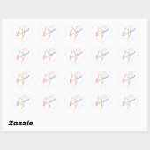 Trots en trots hart sticker (Vel)