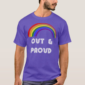 Trots en trots LGBT Pride T LGBTQ Supporter P T-shirt