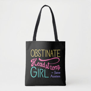 Trots en Vooroordeel Citaat II - Helder Kleuren Tote Bag