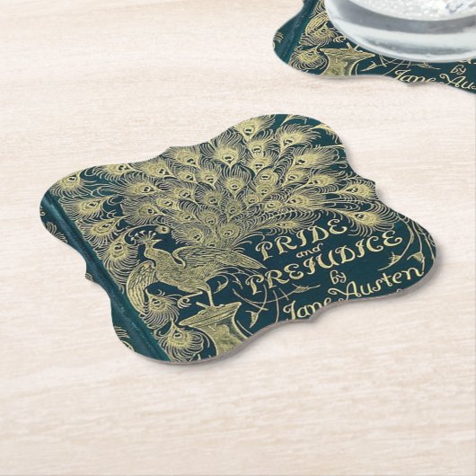 Trots en vooroordeel kussen kartonnen onderzetters (Gekanteld)