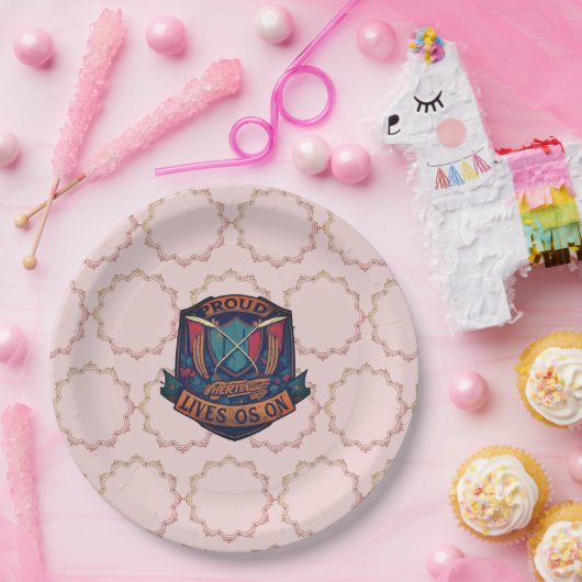 Trots erfgoed leeft op papier Bord (Feest)