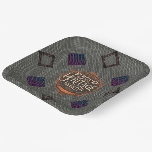 Trots erfgoed leeft op papier Bord (Gebogen)