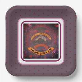 Trots erfgoed leeft voort papieren bordje