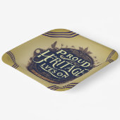 Trots erfgoed leeft voort papieren bordje (Gebogen)