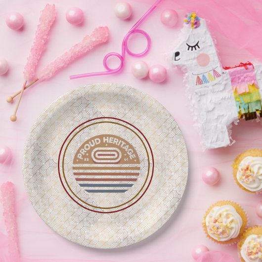 Trots erfgoed leeft voort papieren bordje (Feest)