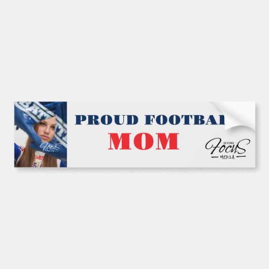 TROTS FOOTBALL "MAMA:" BUMPERSTICKER (Voorkant)