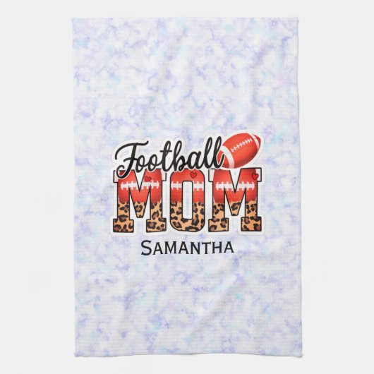 Trots Football Mom - Game Day Enthusiast Theedoek (Verticaal)
