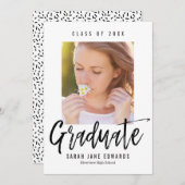 Trots Geborsteld Afstudeerfoto Aankondiging (Voorkant / Achterkant)