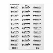 Trots geborsteld bewerkbaar Afstuderen label in kl (Full Sheet)