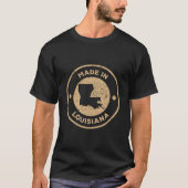 Trots Gemaakt In Louisiana Oude Stempel Kerstmis T-shirt (Voorkant)