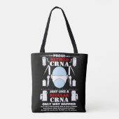 Trots Gepensioneerd CRNA Tote Bag (Achterkant)