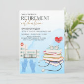 Trots gepensioneerde arts-medische pensioenpartij kaart (Staand voorkant)