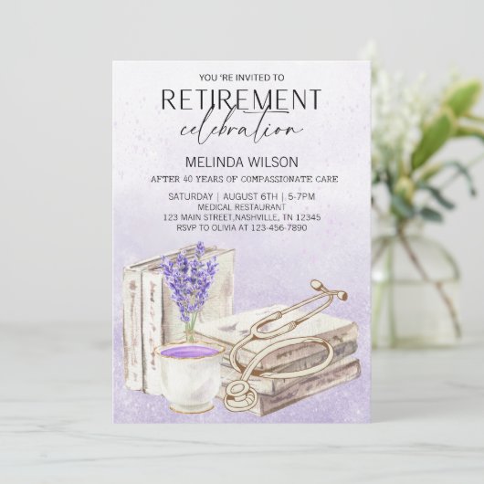 Trots gepensioneerde arts-medische pensioenpartij kaart (Staand voorkant)