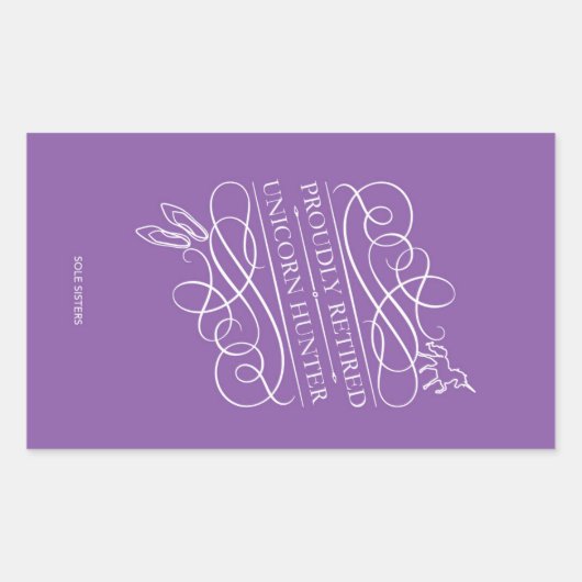 Trots Gepensioneerde Eenhoorn Hunter Sticker (Voorkant)