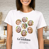 Trots GRANDMA Custom 7 Fotocollage Afstuderen T-shirt