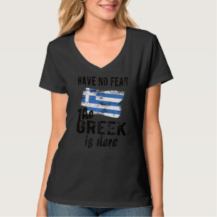 Trots Grieks is hier Griekenland vlag Griekse wort T-shirt