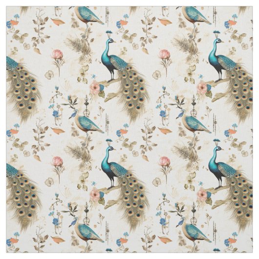Trots grillig: Whimsy Peacock Stof (Swatch)