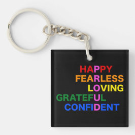 TROTS Heldere zwarte sleutelhanger
