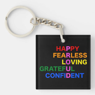 TROTS Heldere zwarte sleutelhanger