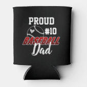 Trots honkbal vader spelers nummer blikjeskoeler (Voorkant)