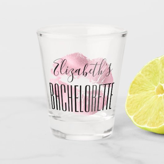 Trots-huwelijk Feest Bruidsmeisjes Geschenk Lippen Shot Glas (Voorkant)