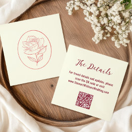 Trots Huwelijkswebsite met Botanische Klassiekers Informatiekaartje