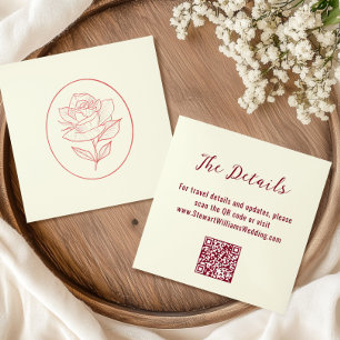 Trots Huwelijkswebsite met Botanische Klassiekers Informatiekaartje