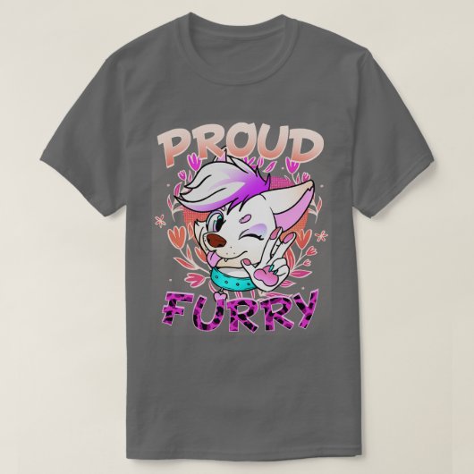 Trots I Furries Cosplay Fandom 6 T-shirt (Design voorkant)
