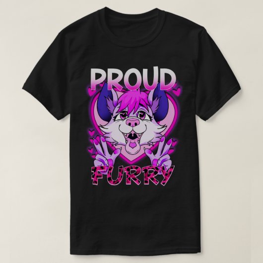 Trots I Furries Cosplay Fandom 7 T-shirt (Design voorkant)