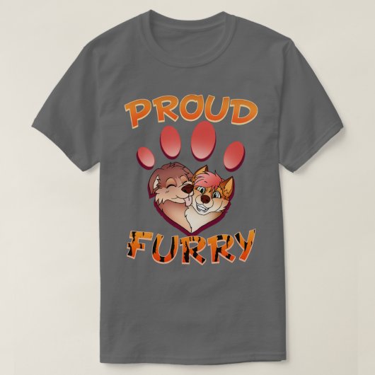 Trots I Furries Cosplay Fandom 9 T-shirt (Design voorkant)