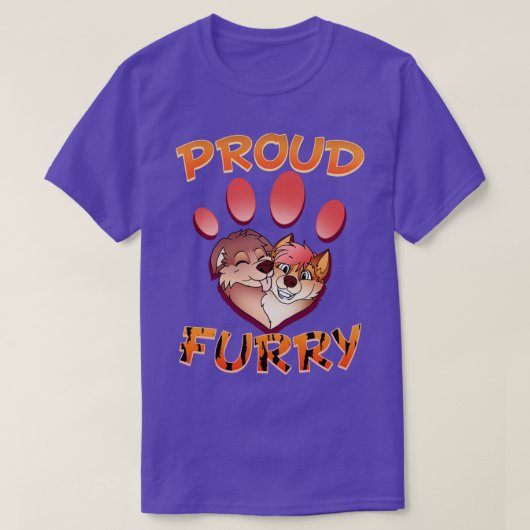 Trots I Furries Cosplay Fandom 9 T-shirt (Design voorkant)