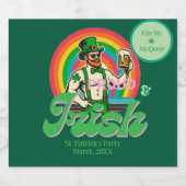 Trots & Iers St Patrick Custom LGBTQ+ Bier Etiket (Enkel label)