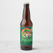 Trots & Iers St Patrick Custom LGBTQ+ Bier Etiket (Voorkant)