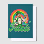 Trots & Iers St Patrick LGBTQ+ Vellum Uitnodigingen (Offset)