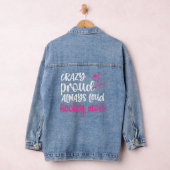 Trots ijshockey mam ijshockey speler mama denim jacket (Hangar)